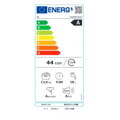 Lavadora  LG F4WR9513A2W