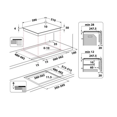 Placa Whirlpool  WF S9860 CPNE