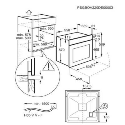 Horno ELECTROLUX EOH3H00BX