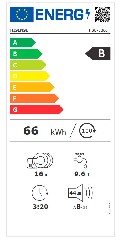 Etiqueta de Eficiencia Energética - HS673B60BX