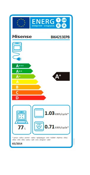 Etiqueta de Eficiencia Energética - BI64213EPB