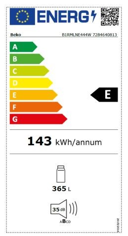 Etiqueta de Eficiencia Energética - B1RMLNE444W