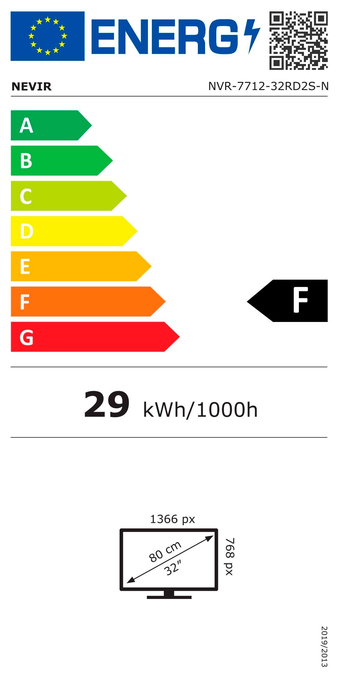 Etiqueta de Eficiencia Energética - NVR-7803-32RD2S-N