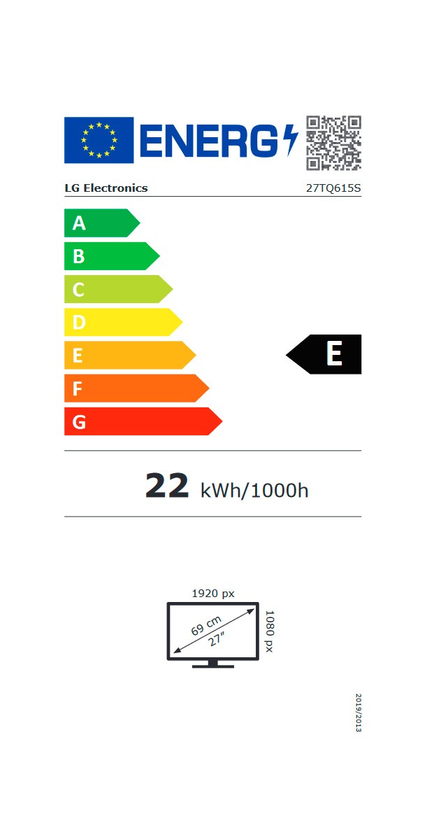 Etiqueta de Eficiencia Energética - 27TQ615S-PZ