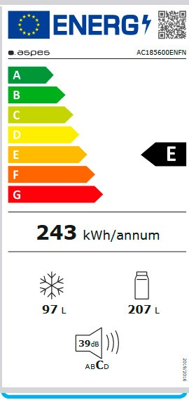 Etiqueta de Eficiencia Energética - AC185600ENFN