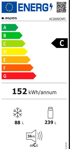 Etiqueta de Eficiencia Energética - AC2600CNFI