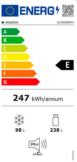 Etiqueta de Eficiencia Energética - AC2600ENFX