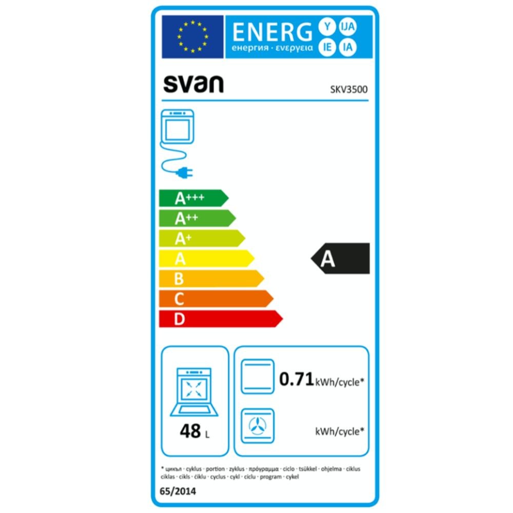 Etiqueta de Eficiencia Energética - SKV3500
