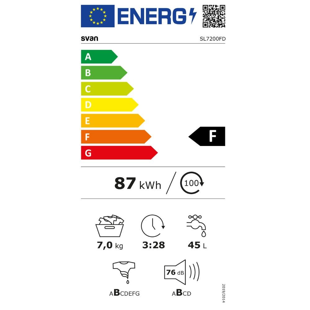 Etiqueta de Eficiencia Energética - SL7200FD