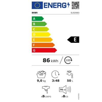 Lavadora SVAN SL9200ED, 9 kilos