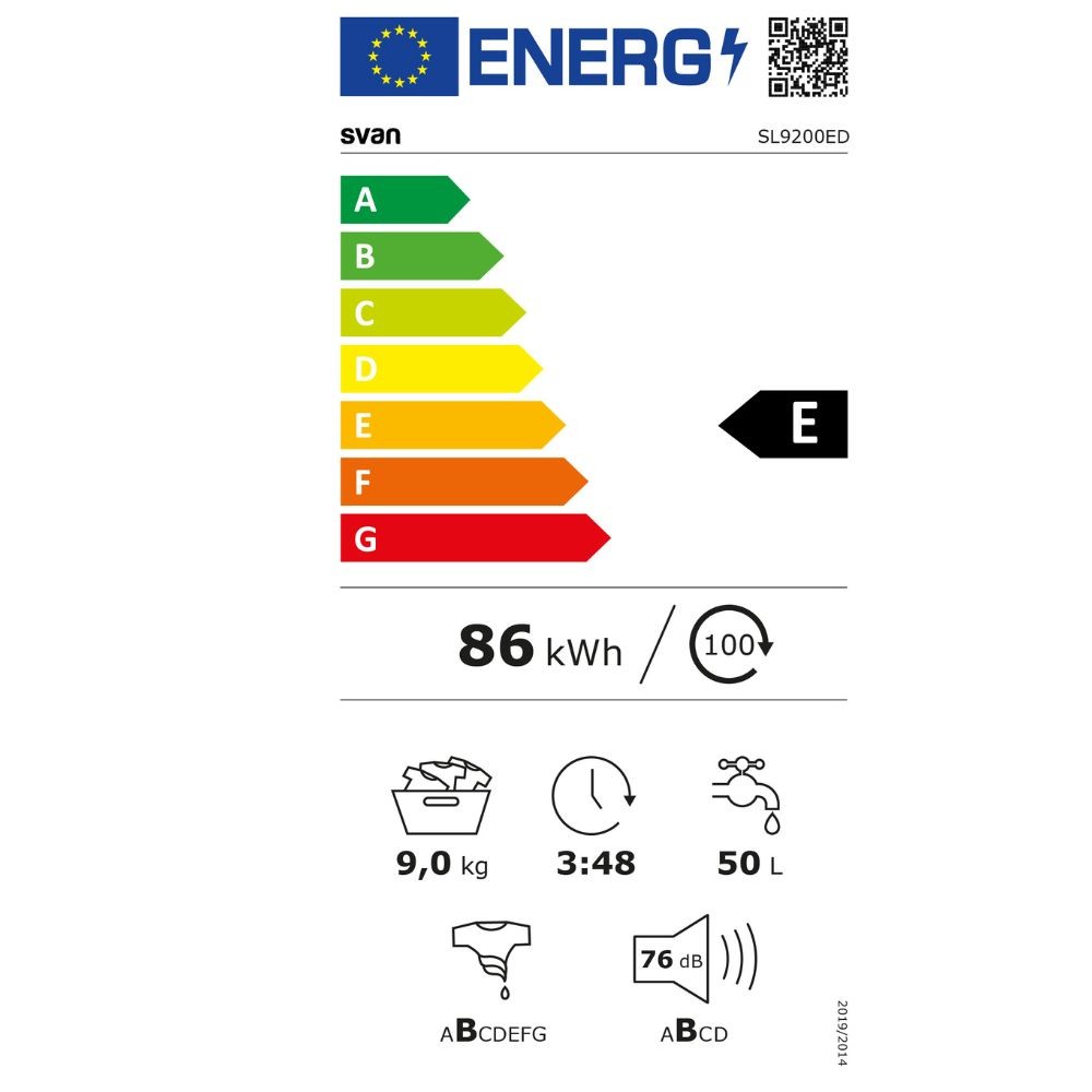 Etiqueta de Eficiencia Energética - SL9200ED