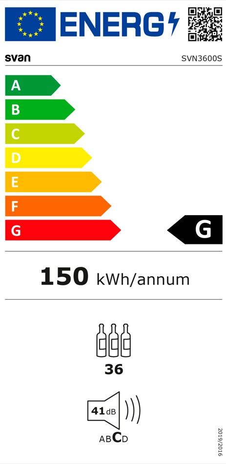 Etiqueta de Eficiencia Energética - SVN3600S