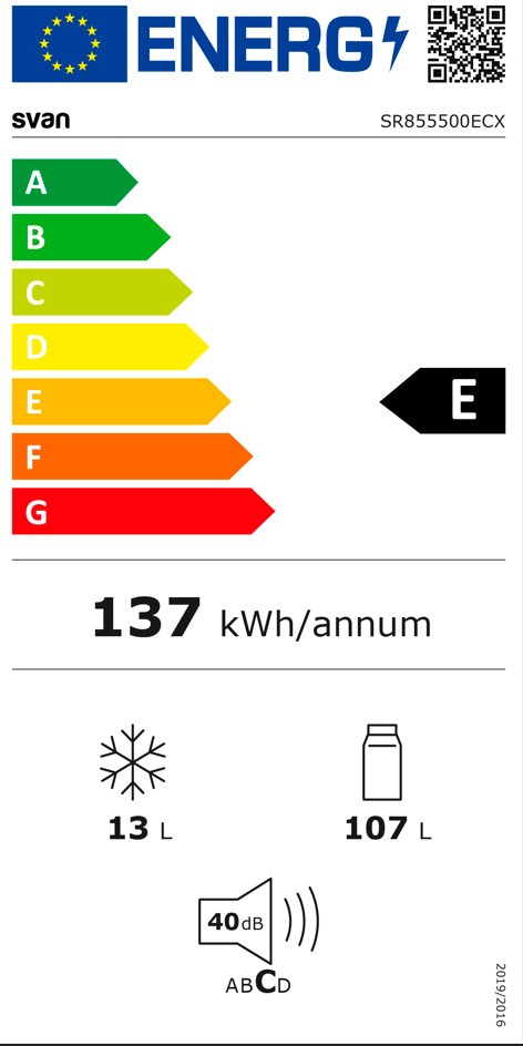 Etiqueta de Eficiencia Energética - SJ12600E