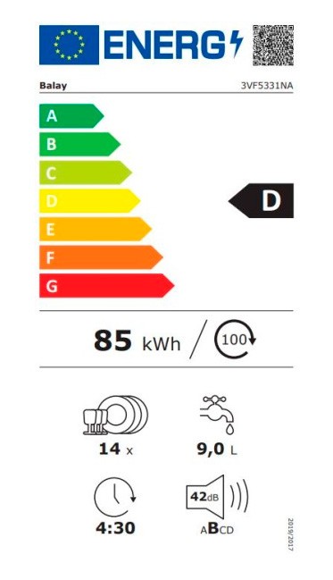 Etiqueta de Eficiencia Energética - 3VF5331NA