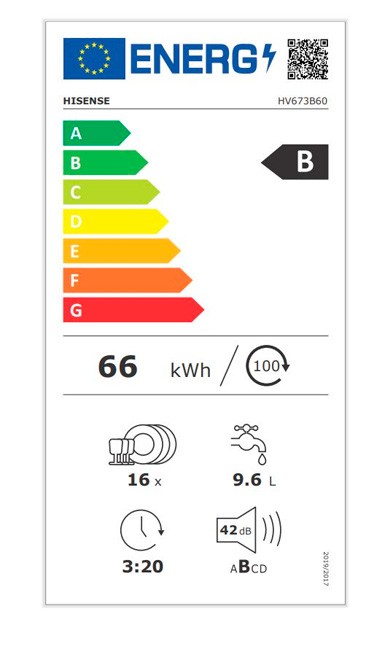 Etiqueta de Eficiencia Energética - HV673B60