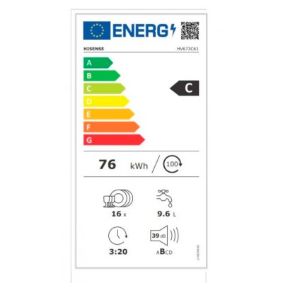 Lavavajillas Hisense HV673C61