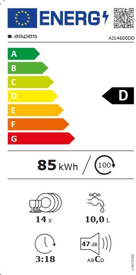 Etiqueta de Eficiencia Energética - AJ14600DD