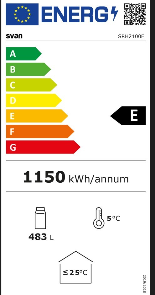 Etiqueta de Eficiencia Energética - SRH2100E