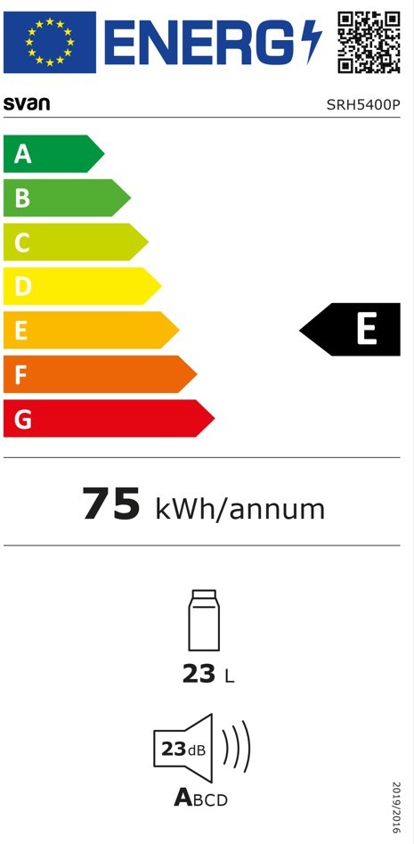 Etiqueta de Eficiencia Energética - SRH5400P