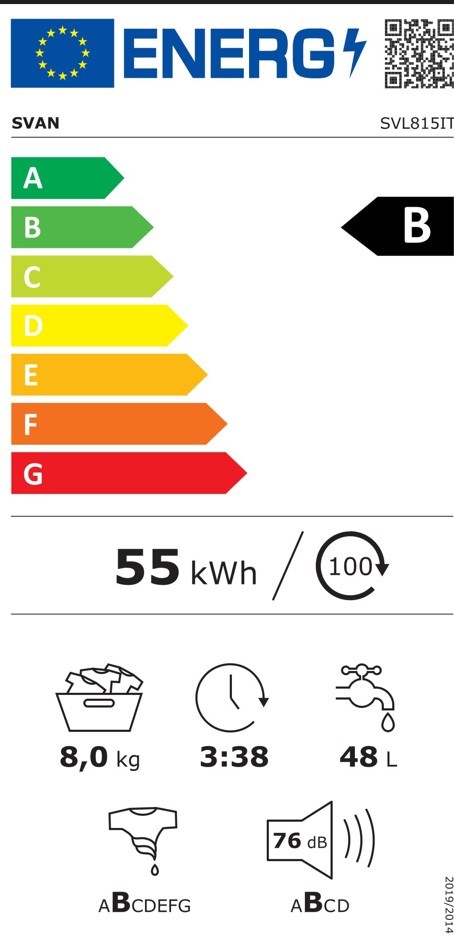 Etiqueta de Eficiencia Energética - SVL815IT