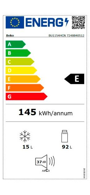 Etiqueta de Eficiencia Energética - BU1154HCN