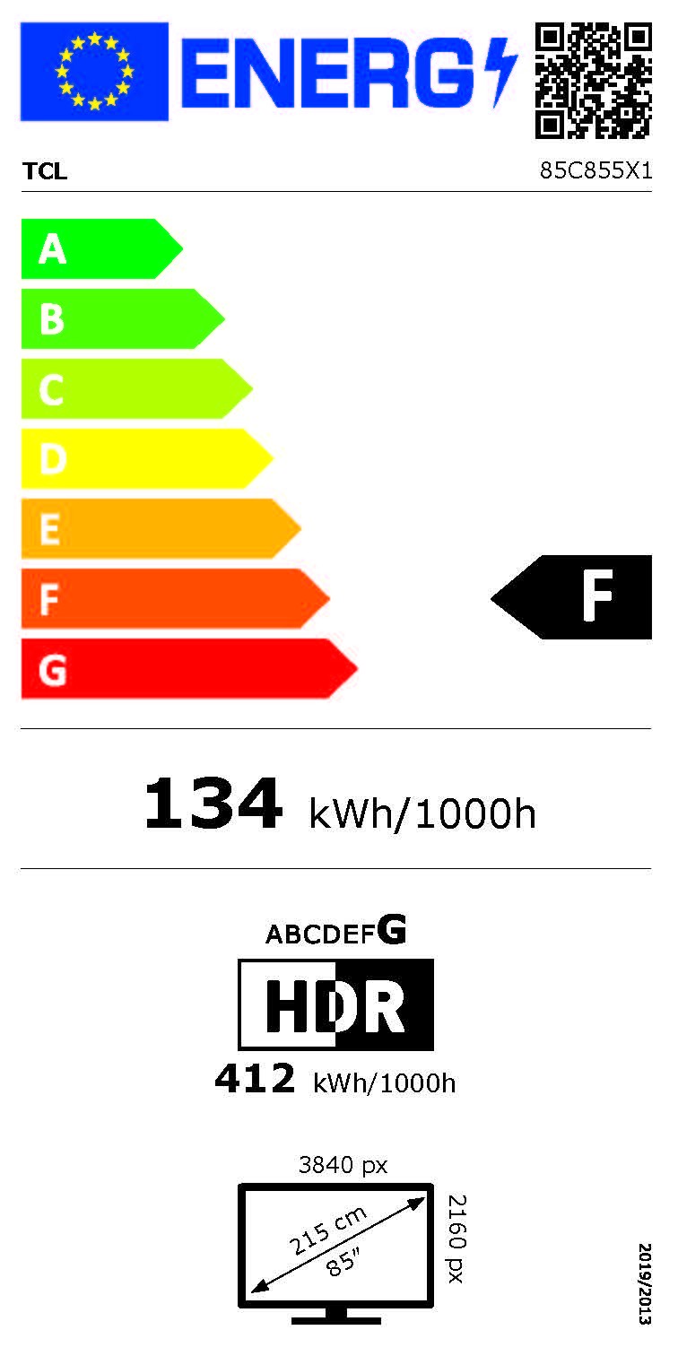 Etiqueta de Eficiencia Energética - 85C855