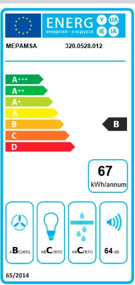 Etiqueta de Eficiencia Energética - 320.0710.373