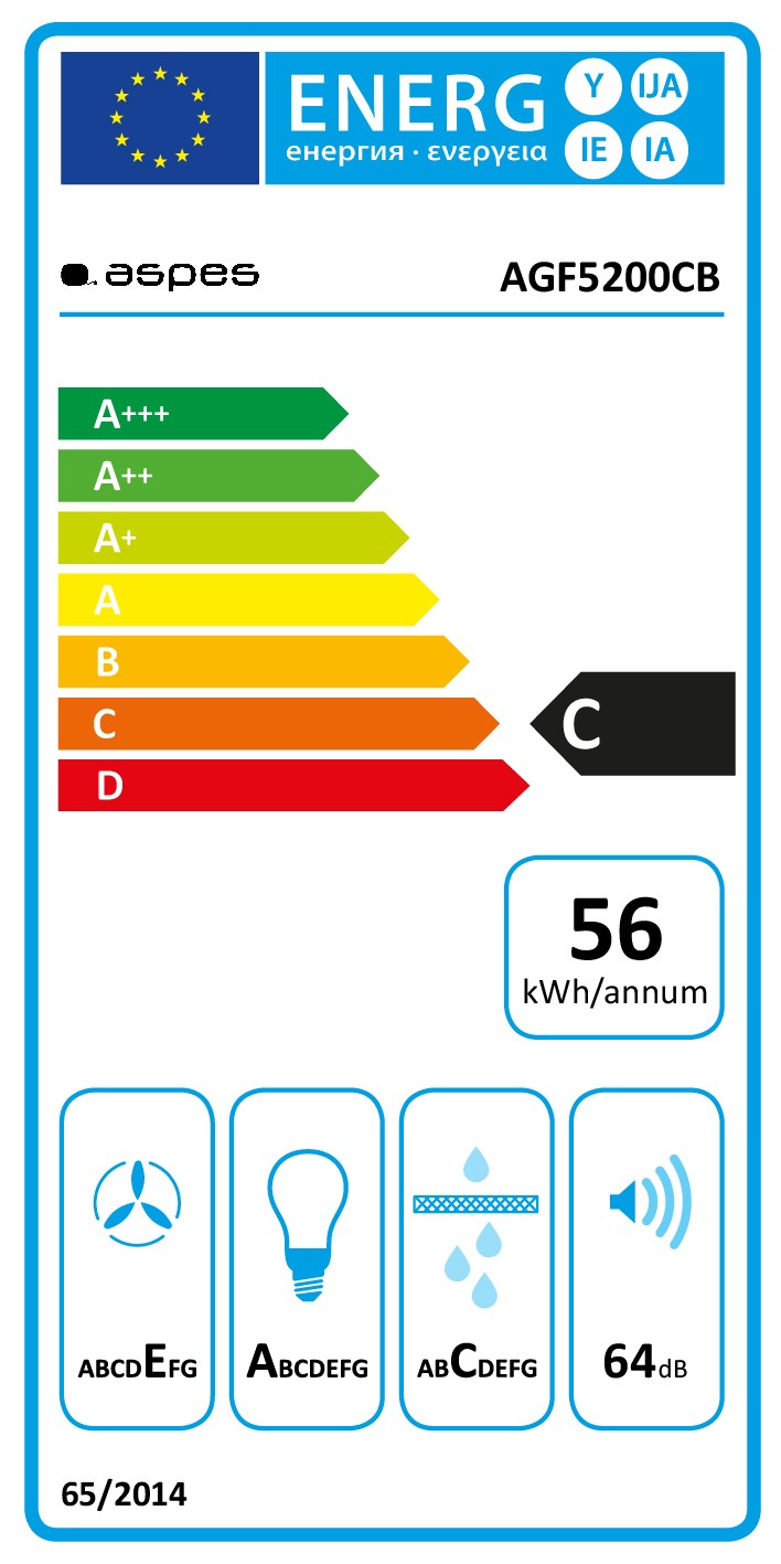 Etiqueta de Eficiencia Energética - AGF5200CB