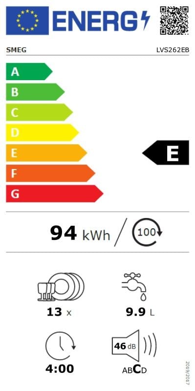 Etiqueta de Eficiencia Energética - LVS262EB