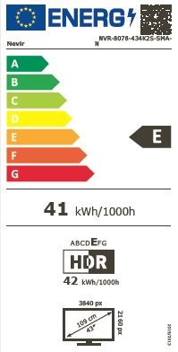 Etiqueta de Eficiencia Energética - NVR8078434K2SSMAN