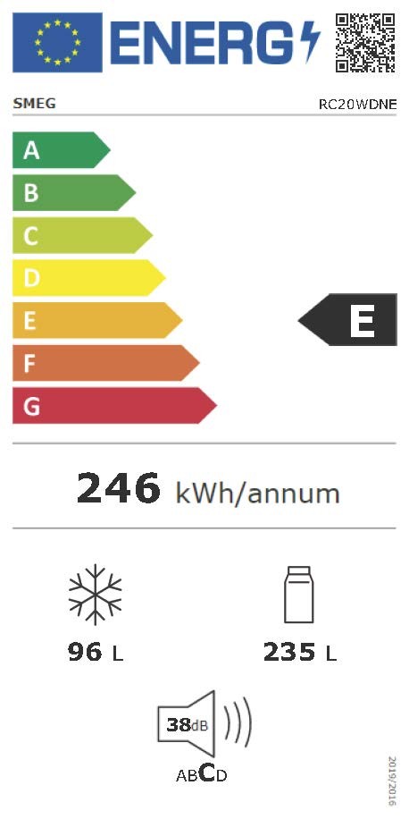 Etiqueta de Eficiencia Energética - RC20WDNE