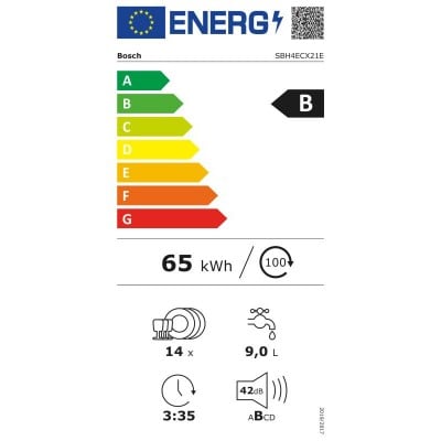 Lavavajillas BOSCH SBH4ECX21E HC