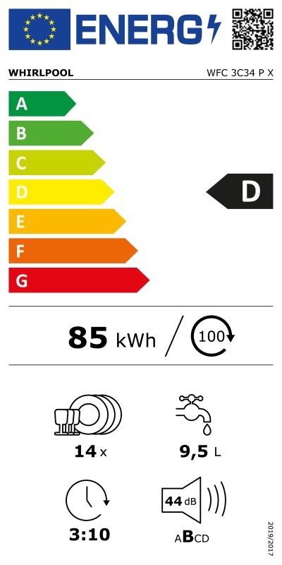 Etiqueta de Eficiencia Energética - WFC 3C34 P X