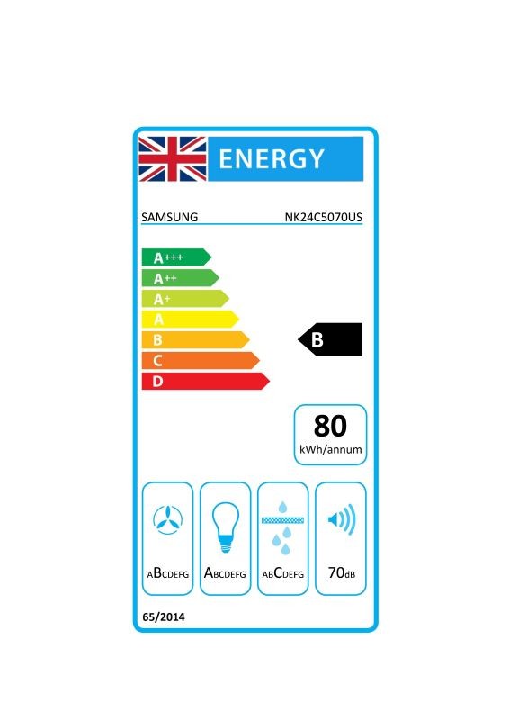 Etiqueta de Eficiencia Energética - NK24C5070USUR