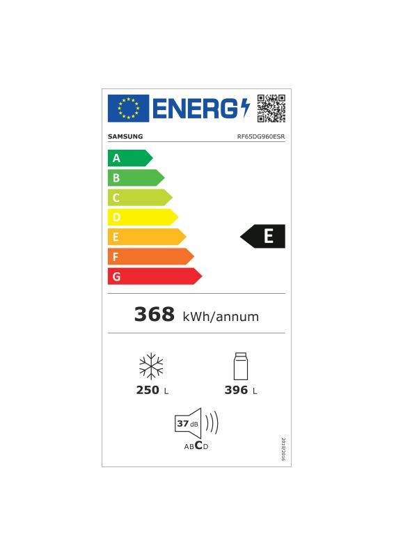 Etiqueta de Eficiencia Energética - RF65DG960ESREF