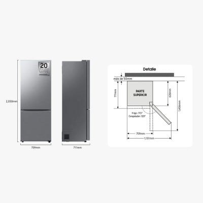 Combi SAMSUNG RB53DG703CS9EF