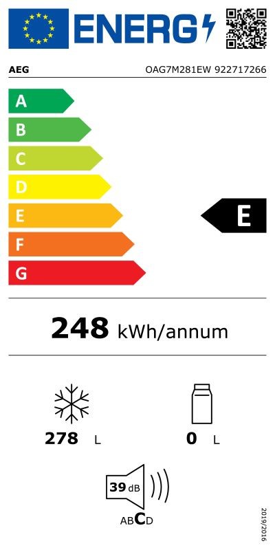 Etiqueta de Eficiencia Energética - 922717266