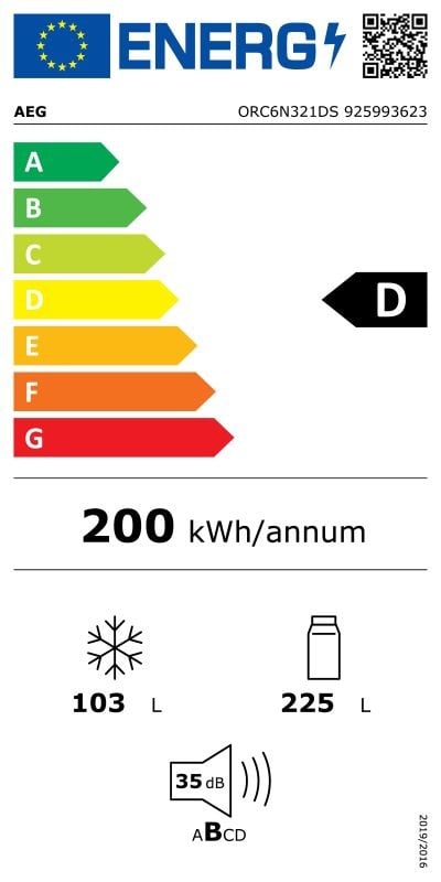 Etiqueta de Eficiencia Energética - 925993623