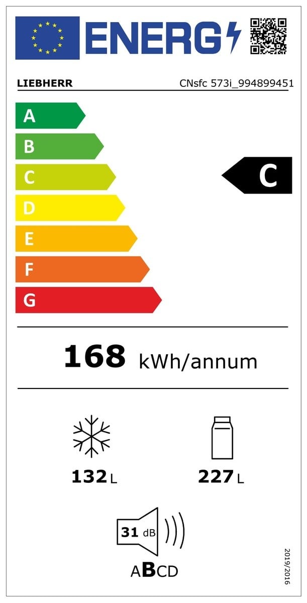 Etiqueta de Eficiencia Energética - CNsfc 573i