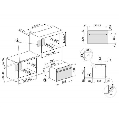 Horno Microondas SMEG SO4301M0X