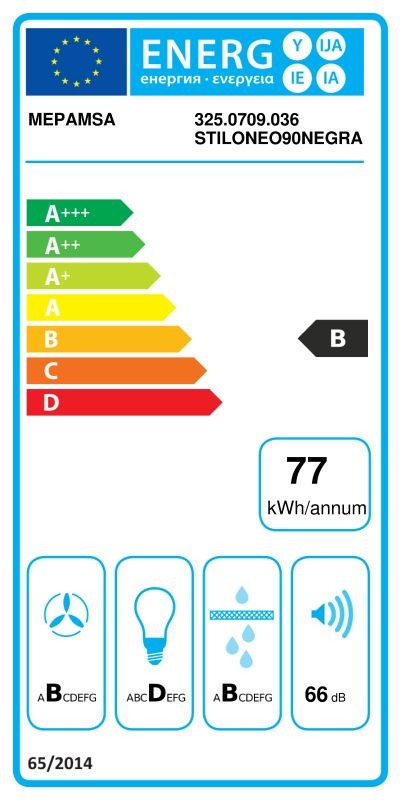 Etiqueta de Eficiencia Energética - 325.0709.036