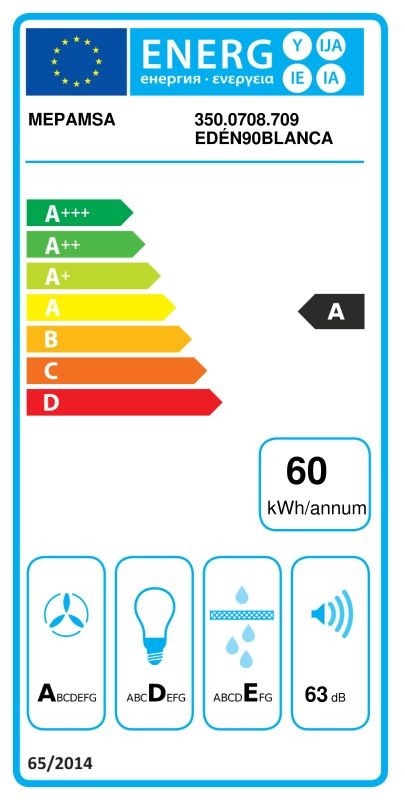 Etiqueta de Eficiencia Energética - 350.0708.709