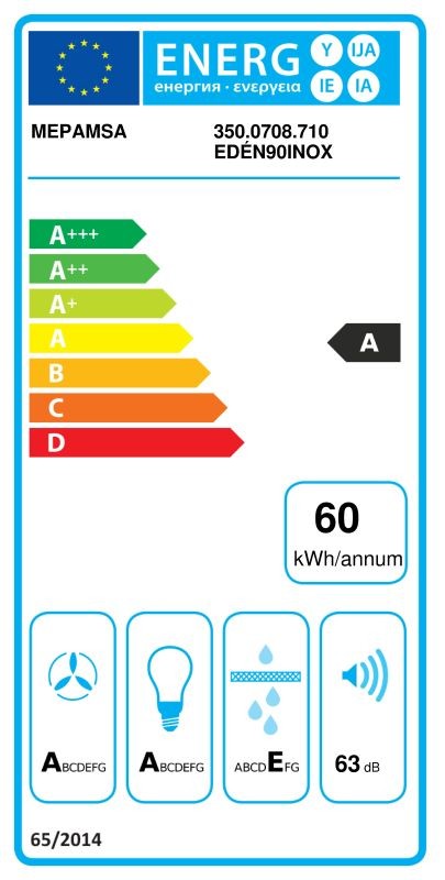 Etiqueta de Eficiencia Energética - 350.0708.710