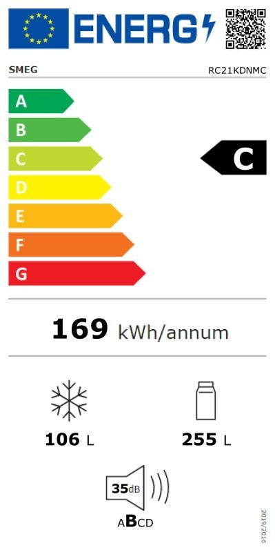 Etiqueta de Eficiencia Energética - RC21KDNMC