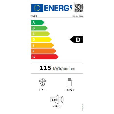 Frigorífico SMEG FAB10LWH6 Blanco