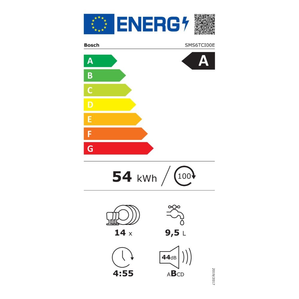 Etiqueta de Eficiencia Energética - SMS6TCI00E