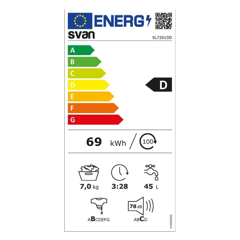 Etiqueta de Eficiencia Energética - SL7201DD