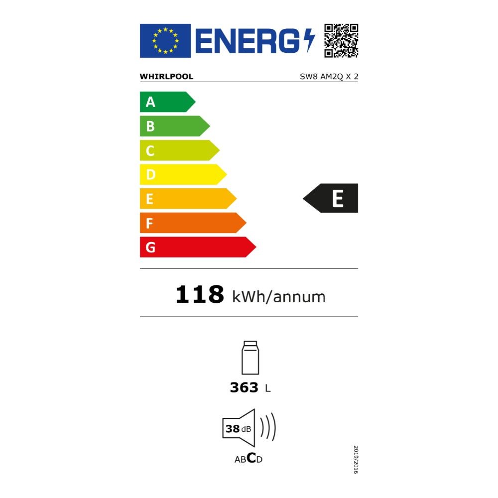 Etiqueta de Eficiencia Energética - SW8 AM2Q X 2