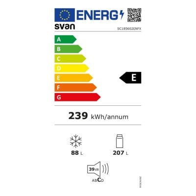 Nevera Combi Inox SVAN SC185602ENFX