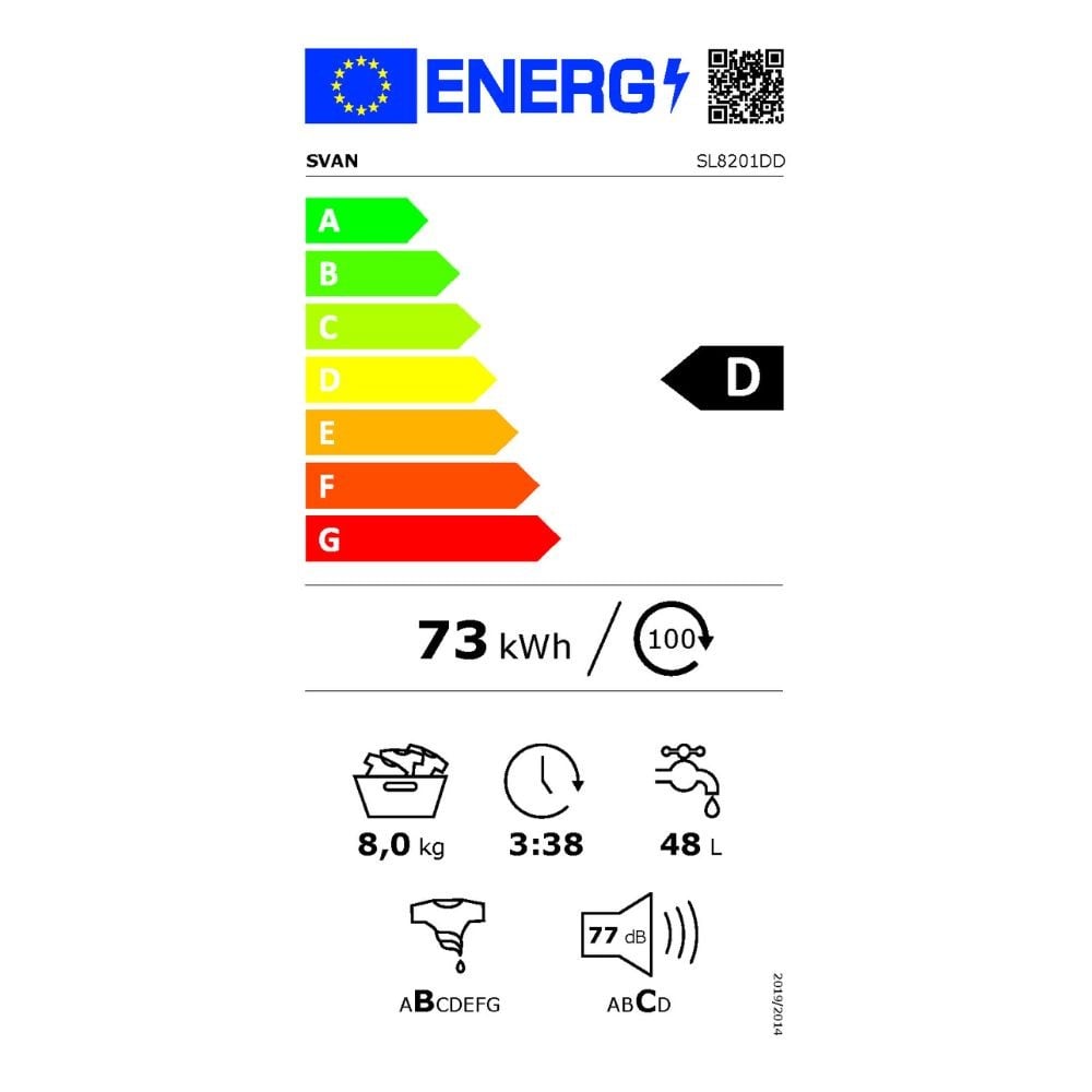 Etiqueta de Eficiencia Energética - SL8201DD